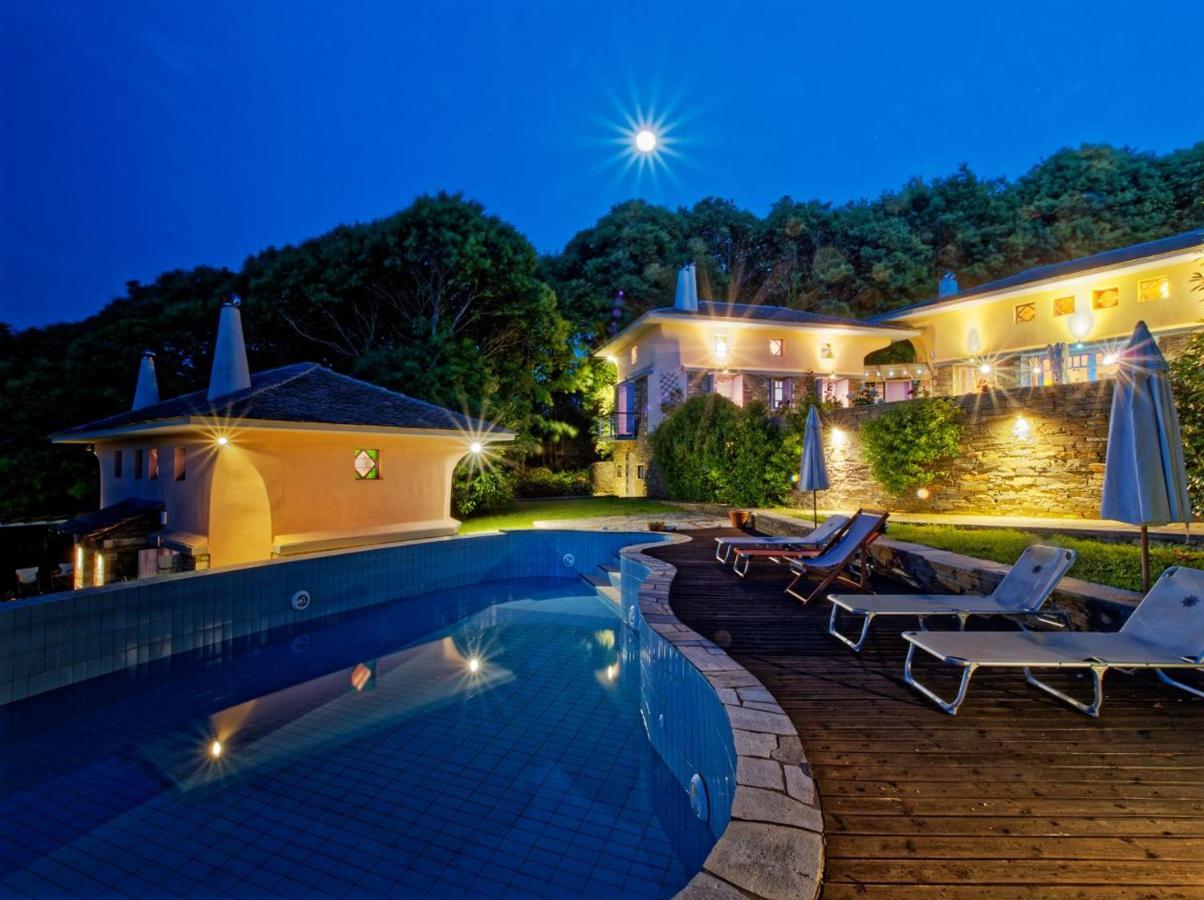 Вілла Tsagkarada Country Estate With Pool Екстер'єр фото